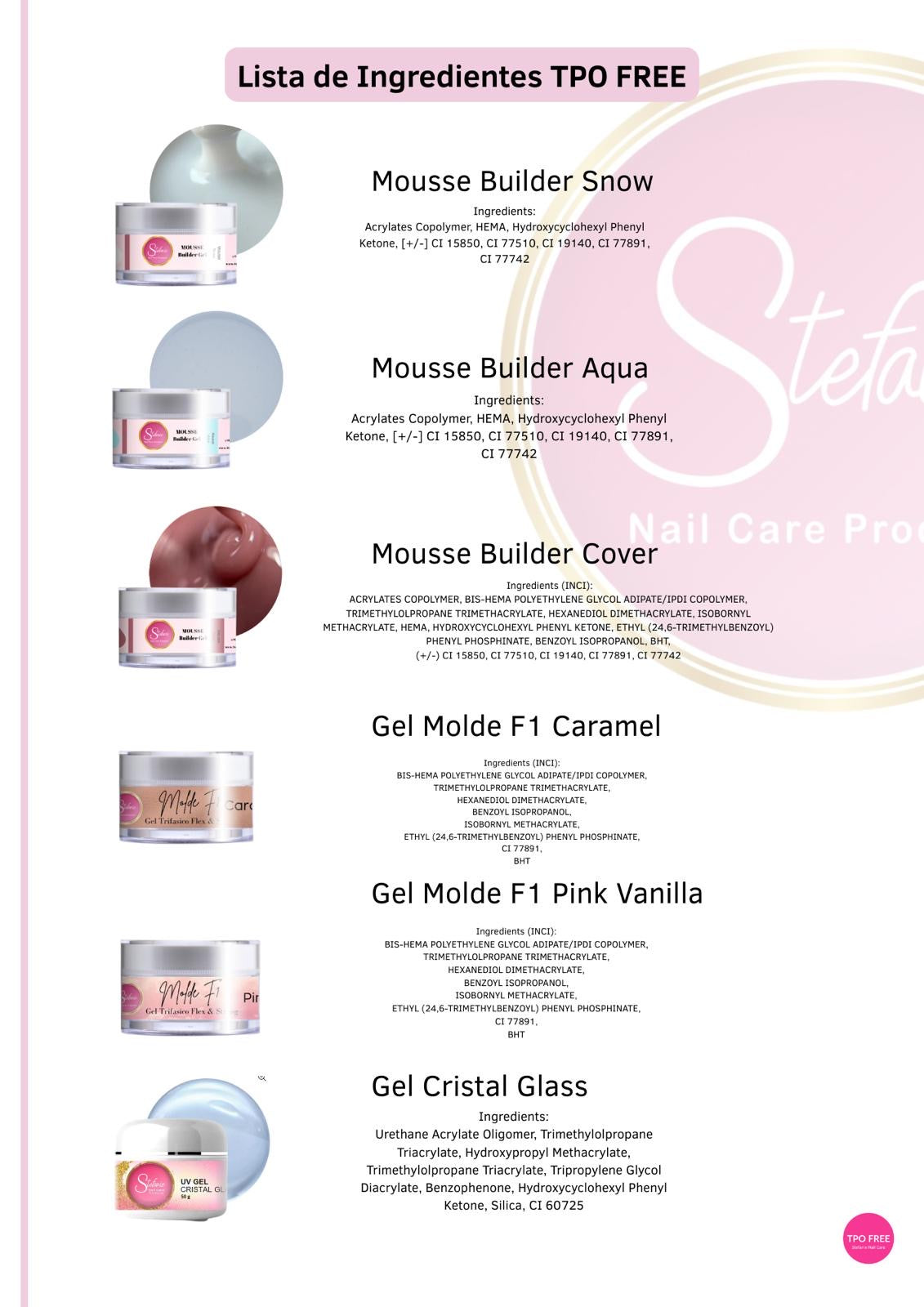 TPO Free ( todos os nossos produtos não contém TPO )